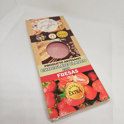 Chocolate Blanco con Fresa Artesano
