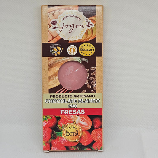 Chocolate Blanco con Fresa Artesano
