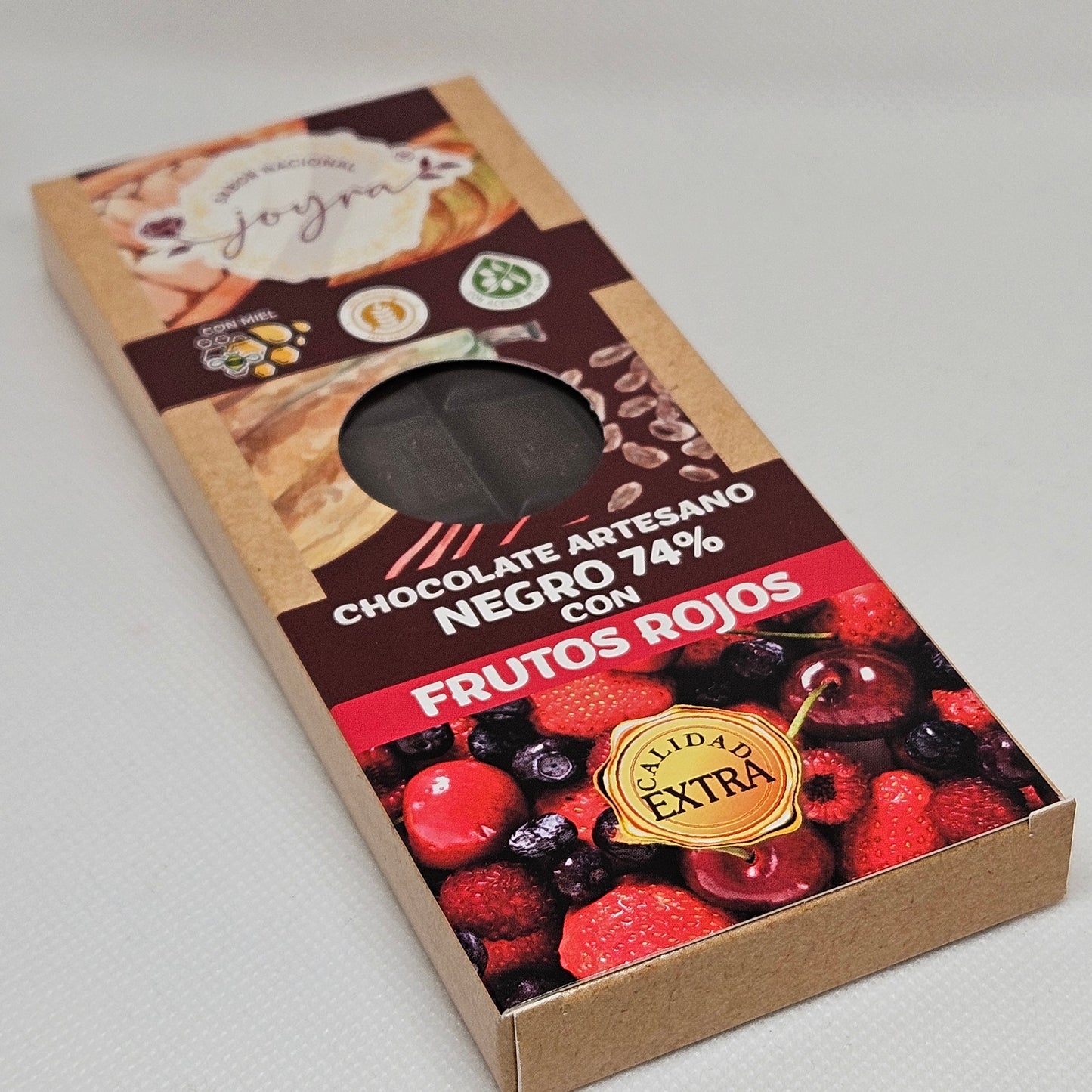 Chocolate 74% Frutos Rojos Artesano