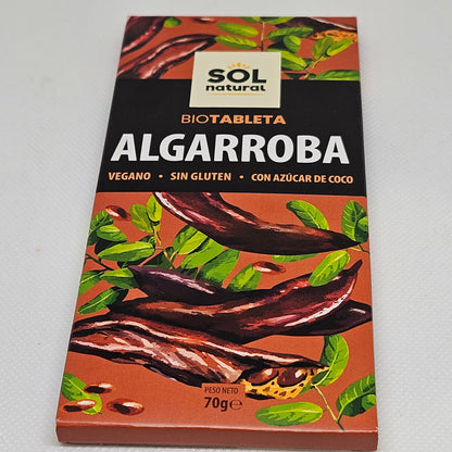 Chocolate Vegano Algarroba Sol natural