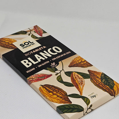 Chocolate Vegano Blanco Sol natural